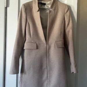 Women's pink tweed peacoat